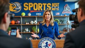 dans cet article, amélie oudéa-castéra exprime ses préoccupations face à la réduction du budget sportif du gouvernement, soulignant que cette décision est économiquement discutable et pourrait avoir des conséquences néfastes sur le développement du sport en france.