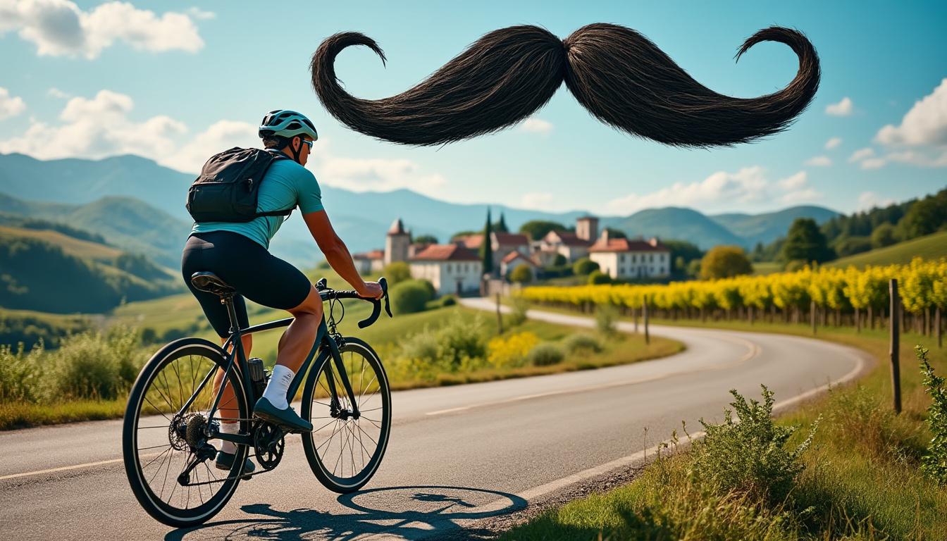 découvrez l’aventure insolite d’un expert-comptable vendéen qui parcourt la france à vélo pour dessiner une immense moustache sur la carte. un défi sportif et original à suivre !