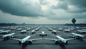 découvrez comment la crise budgétaire aux états-unis risque de paralyser des milliers d’avions, impactant le secteur aérien et les voyageurs.