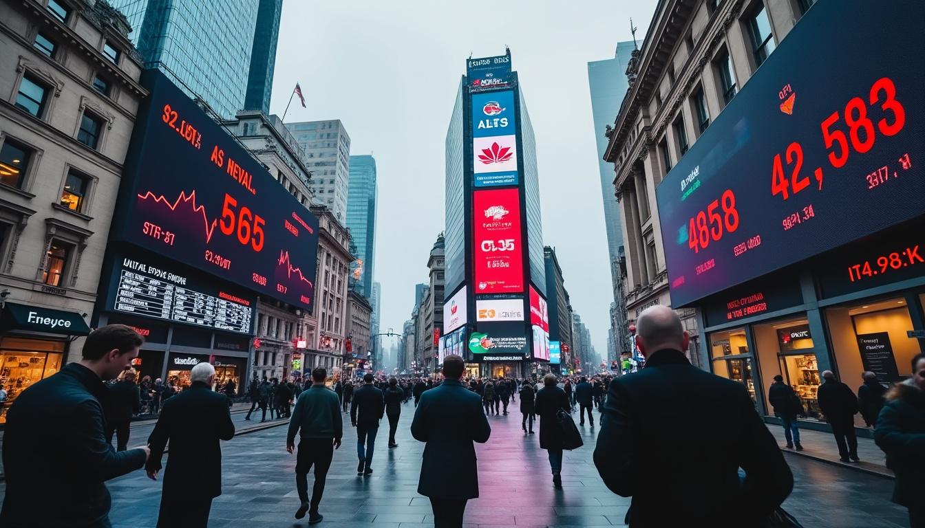 les bourses européennes ouvrent en baisse, sous la pression des résultats trimestriels des entreprises, reflétant une incertitude sur les perspectives économiques.