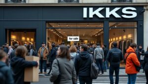 alors que la crise du prêt-à-porter frappe la france, ikks trouve un repreneur, mais doit supprimer 500 postes pour assurer sa survie et sa restructuration.