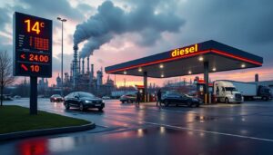 découvrez les causes principales de la hausse de 14 centimes du prix du gazole à la pompe et comprenez les facteurs économiques et géopolitiques qui impactent le coût du carburant.