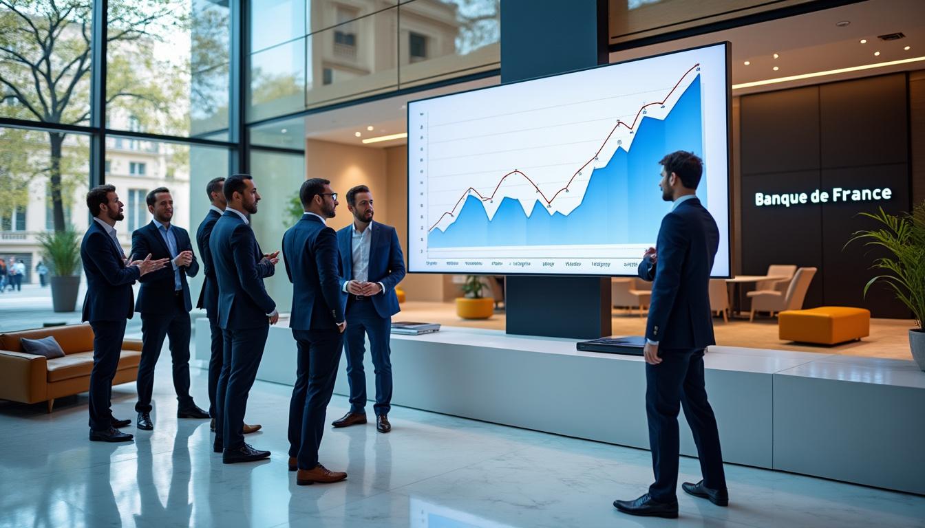 la banque de france revoit à la hausse ses prévisions de croissance économique pour 2025 et 2026, indiquant une amélioration des perspectives économiques nationales.