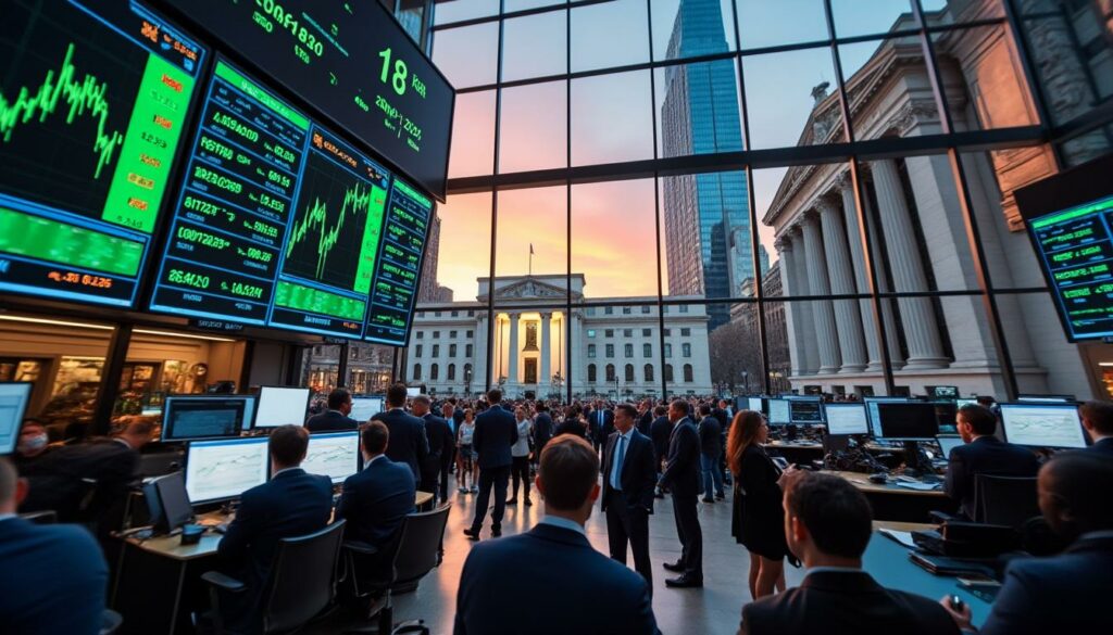 découvrez comment wall street termine la séance en hausse alors que les investisseurs restent attentifs aux décisions clés de la fed influençant les marchés financiers.