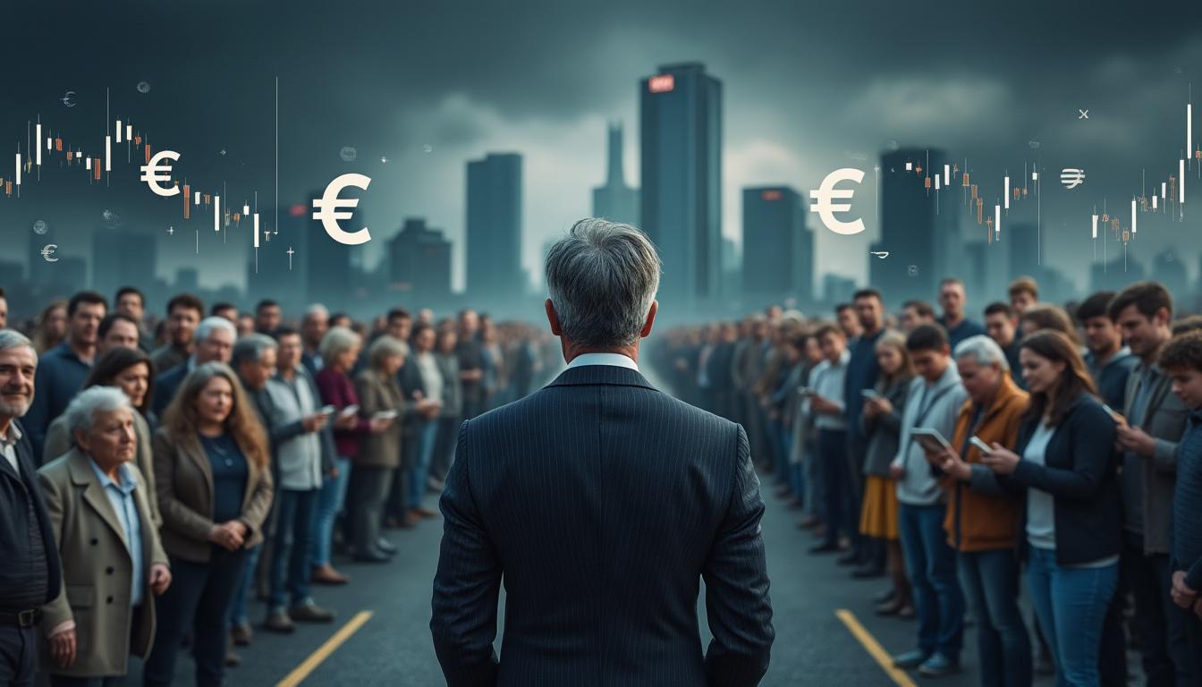 la banque de france met en garde contre un risque d'étouffement économique lié au choix difficile entre soutenir les seniors ou les jeunes, selon le gouverneur.