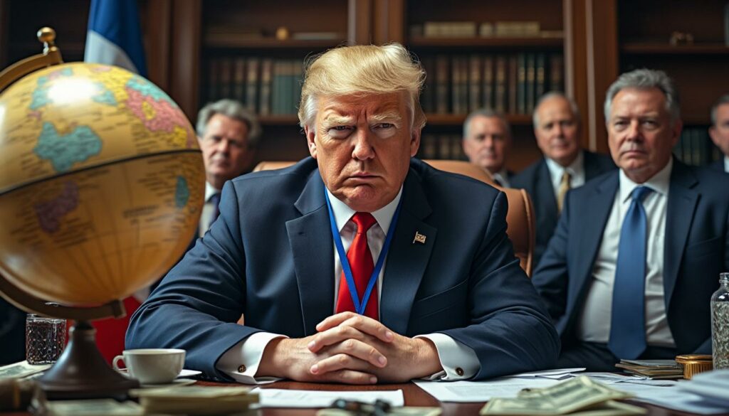 la fnsea dénonce les menaces fiscales de donald trump qu'elle considère comme des actions visant à saboter l'économie mondiale pour consolider son pouvoir.