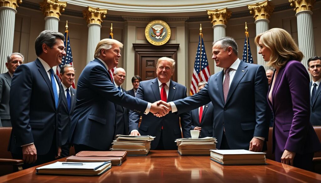 découvrez comment un accord de dernière minute permet d'éviter une paralysie budgétaire majeure aux états-unis, assurant la continuité des financements gouvernementaux.