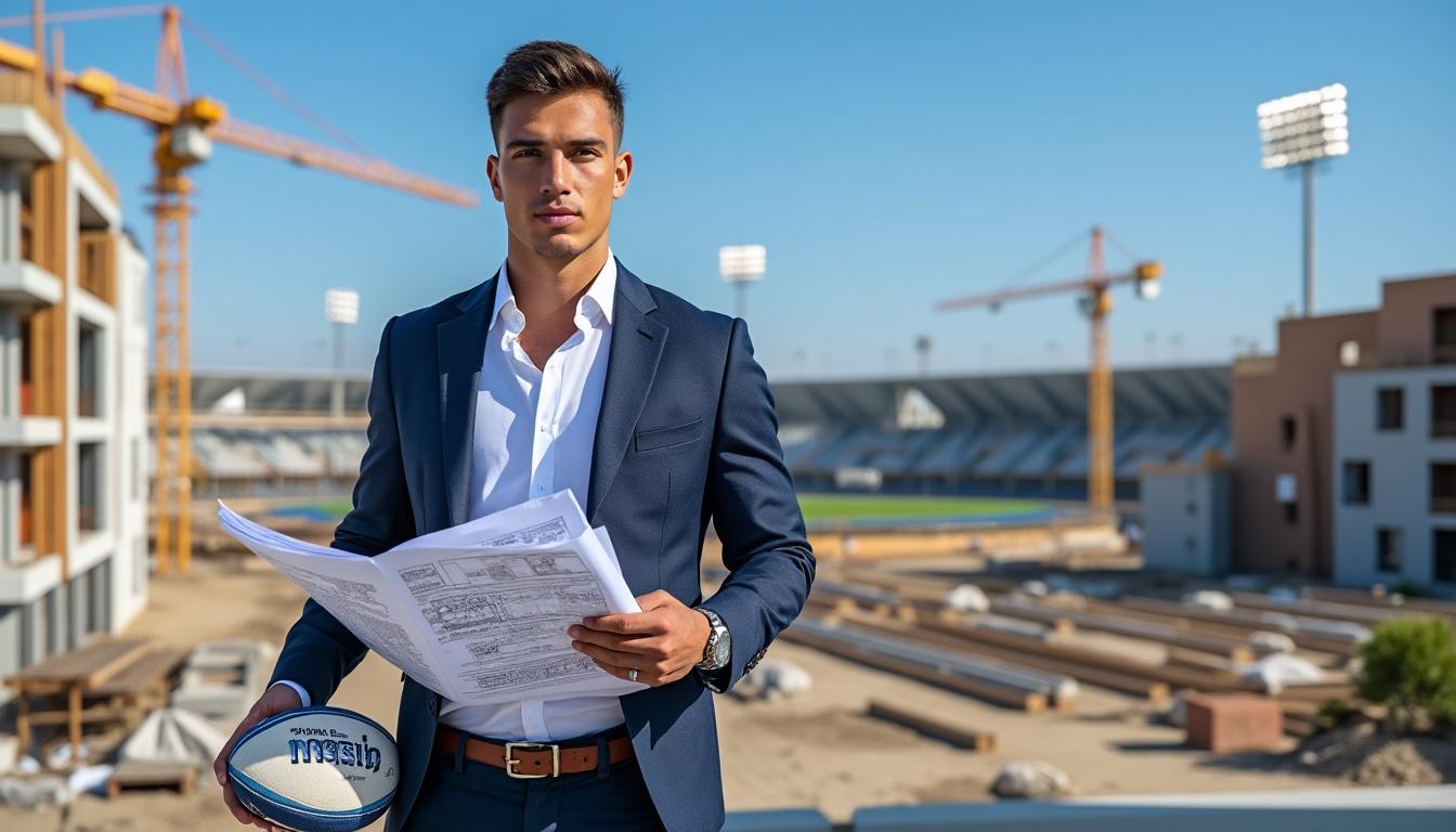 louis bielle-biarrey, joueur du xv de france, envisage une carrière dans l'immobilier, proche de ce territoire réputé pour ses rugbymen célèbres.