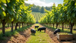 découvrez le domaine de haute perche : des cochons élevés dans les vignes, un excellent anjou blanc à 11 euros plébiscité par les amateurs, et bien plus encore à savourer dans cette belle région viticole.