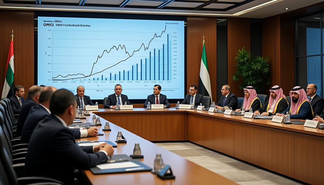 l’opep+ confirme l’augmentation des quotas de production de pétrole, sans mentionner le retrait des émirats arabes unis, impactant le marché énergétique mondial.